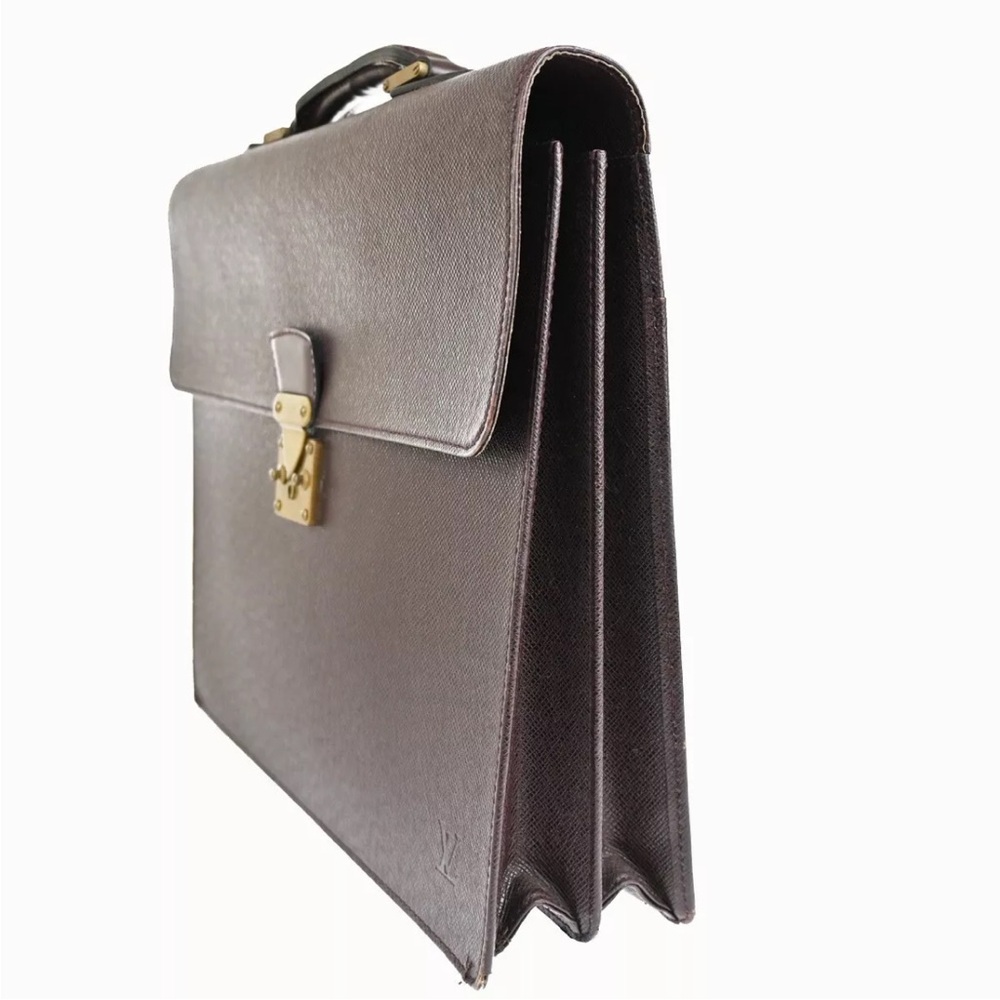 Auth Louis Vuitton unisex business LV unisex briefcase with convertible strap